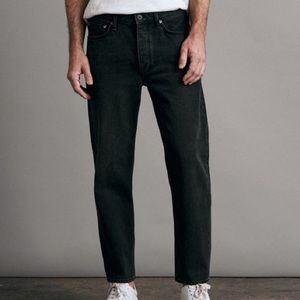 NWT rag & bone 32” Men’s Beck Jean — Highland | Cropped Relaxed Fit Black Rigid